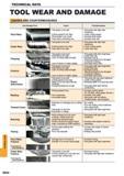1656 Tool wear and damage Causes and countermeasures Flank Wear Tool grade is too soft Cutting speed is too high Flank angle is too small Feed rate is e Каталог MITSUBISHI 2015 Токарный и вращающийся инструмент Инструментальные решения для оборудования Стр. Q044 ENG