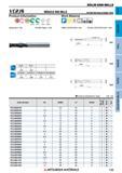 733 Концевые фрезы Mitsubishi Materials по металлу SOLID END MILLS Каталог MITSUBISHI 2018 Инструмент для станков Пластины сменные режущие Фрезы концевые твердосплавные и сборные с СРП Сверла спиральные Резцы токарные Державки Стр. 733