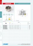 81 ФРЕЗЫ ДЛЯ ОБРАБОТКИ ПРЯМОУГОЛЬНЫХ УСТУПОВ S90SO09 0dH7 g +10° к P r 9 g -8° -f -9° a 1 f p max 8 мм 7r LCD >, I \ a 1 О Количествo зубьев Все размеры в мм ISO Accop Каталог PRAMET 2014 Фрезерование Фрезы Сменные режущие пластины Стр. 80