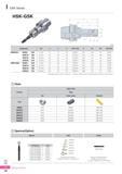 973 GSK Series HSK-GSK (mm) Designation 0D Li l_2 H Collet / Step G 0C 0Ci MAX RPM HSK63A - GSK6 - 100 1 0-6 0 51 61 35 HC6/0 5 M8 19 5 32 20,000 GSK10 - 105 2 Каталог KORLOY 2016 Металлорежущий инструмент для точения фрезерования сверления и инструментальная станочная оснастка для металлообрабатывающих станков Стр. I32 ENG