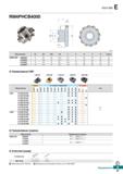 528 Rich Mill E RM4PHCB4000 v (mm) Обозначение 0D 0D2 0d a b E F W Т-макс RM4PHCB 408020R 6 80 40 25 4 9 5 6 25 50 20 19 410020R 8 100 Каталог KORLOY 2018 Инструмент и станочная оснастка Фрезы концевые монолитные по металлу Сверла спиральные Токарные расточные державки Цанговые патроны Стр. E97